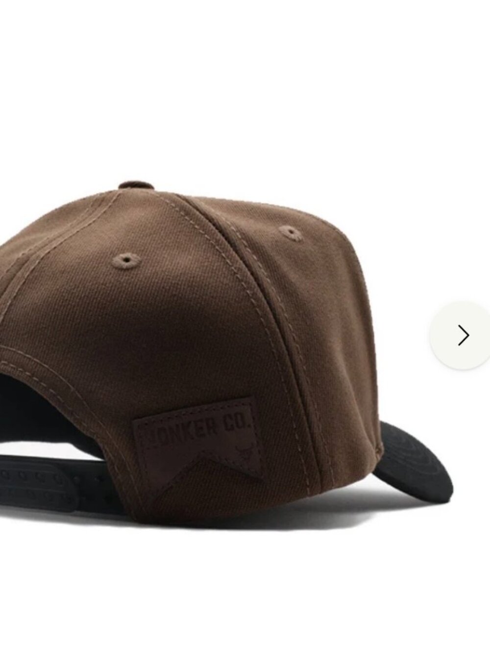 Brown & Black LA-Inspired Snapback Baseball Cap - Picture 2 of 6